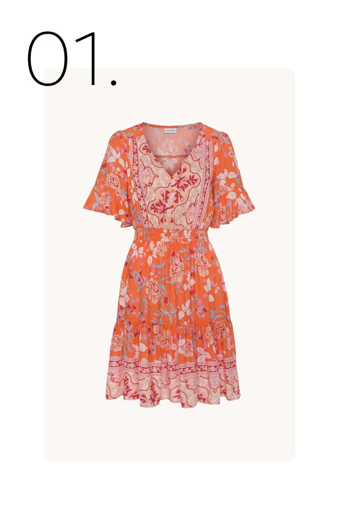 Oranje jurk