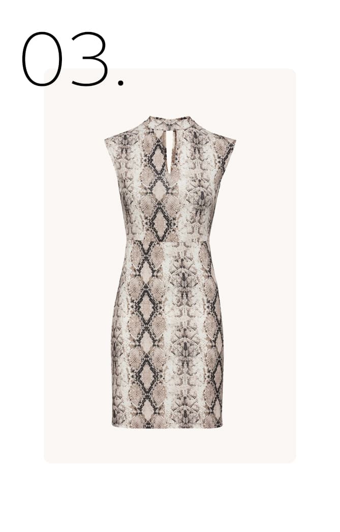 Mini-jurk met animal-print