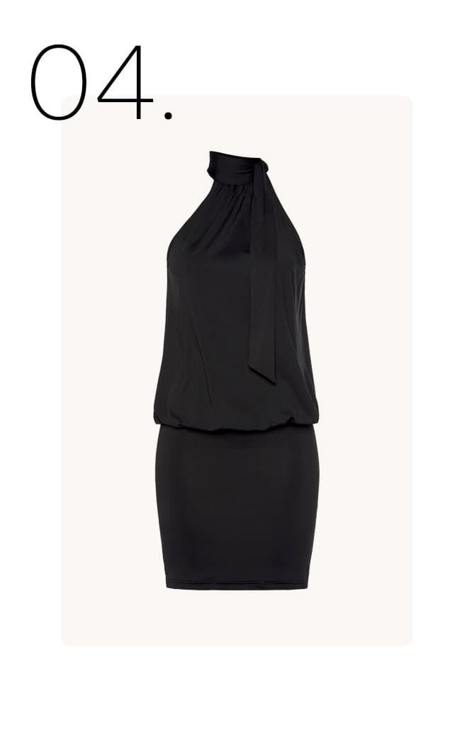 Knie-vrije cocktailjurk
