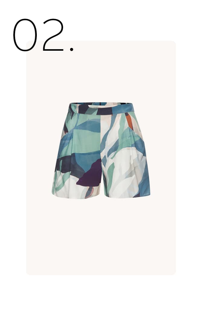 Short met alloverprint