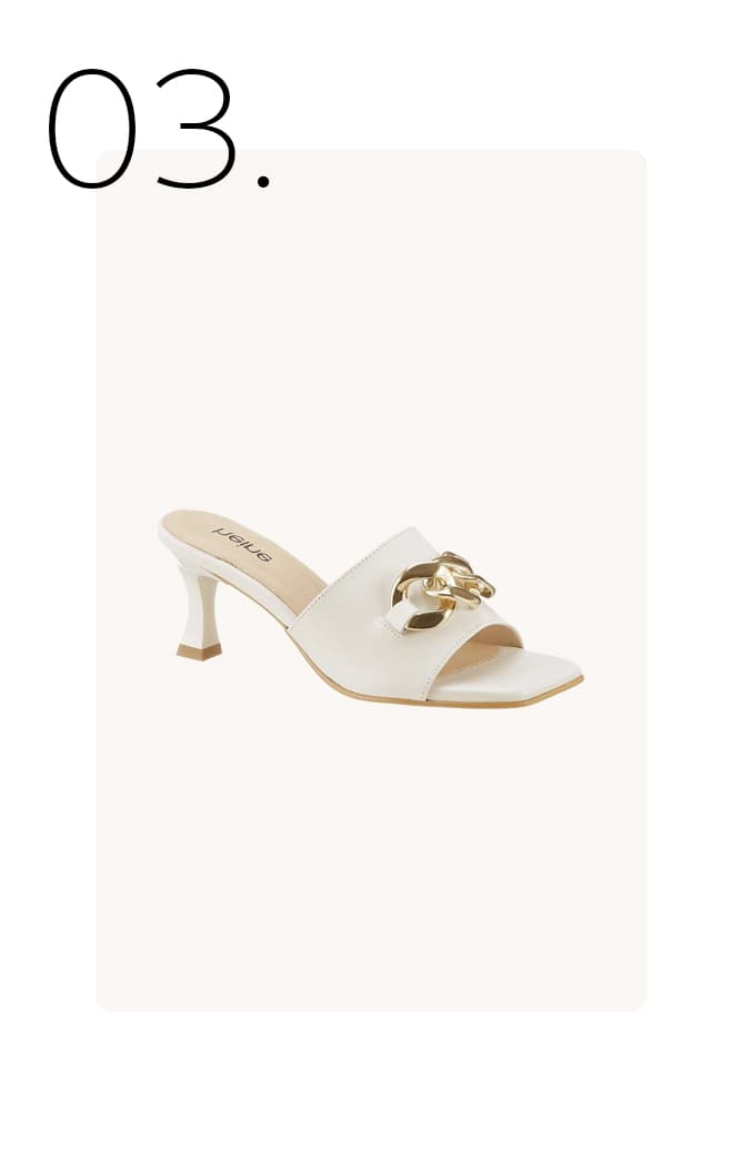 Slippers met kitten heel