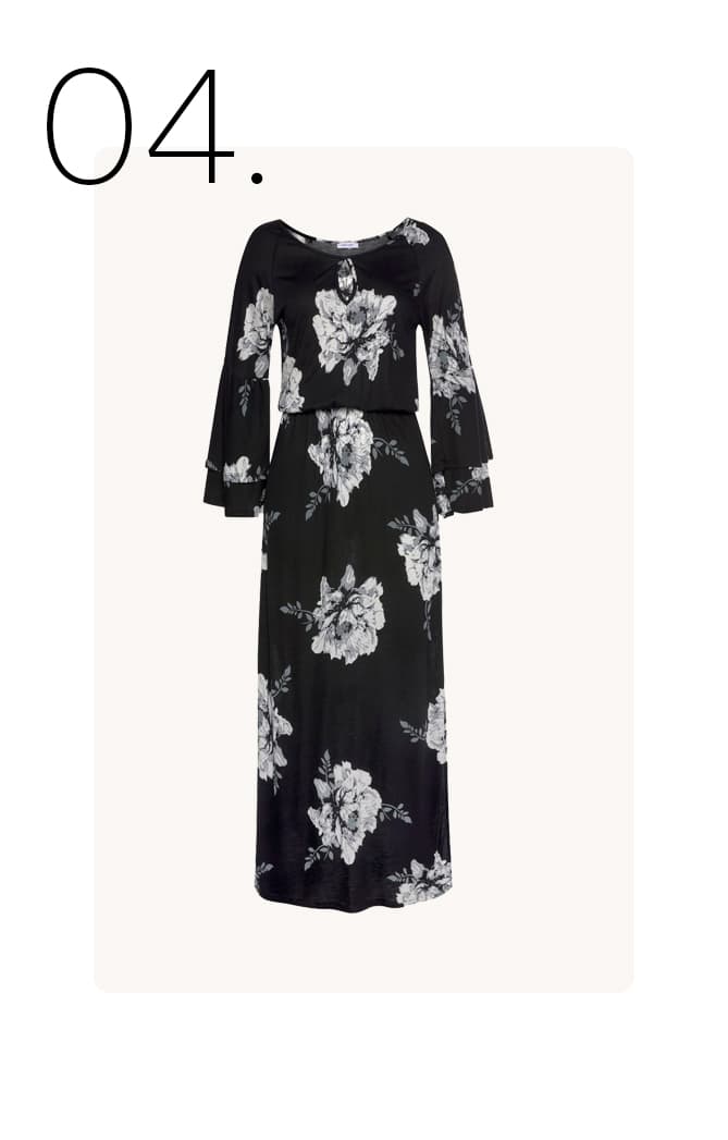 Maxi-jurk met bloemenprint