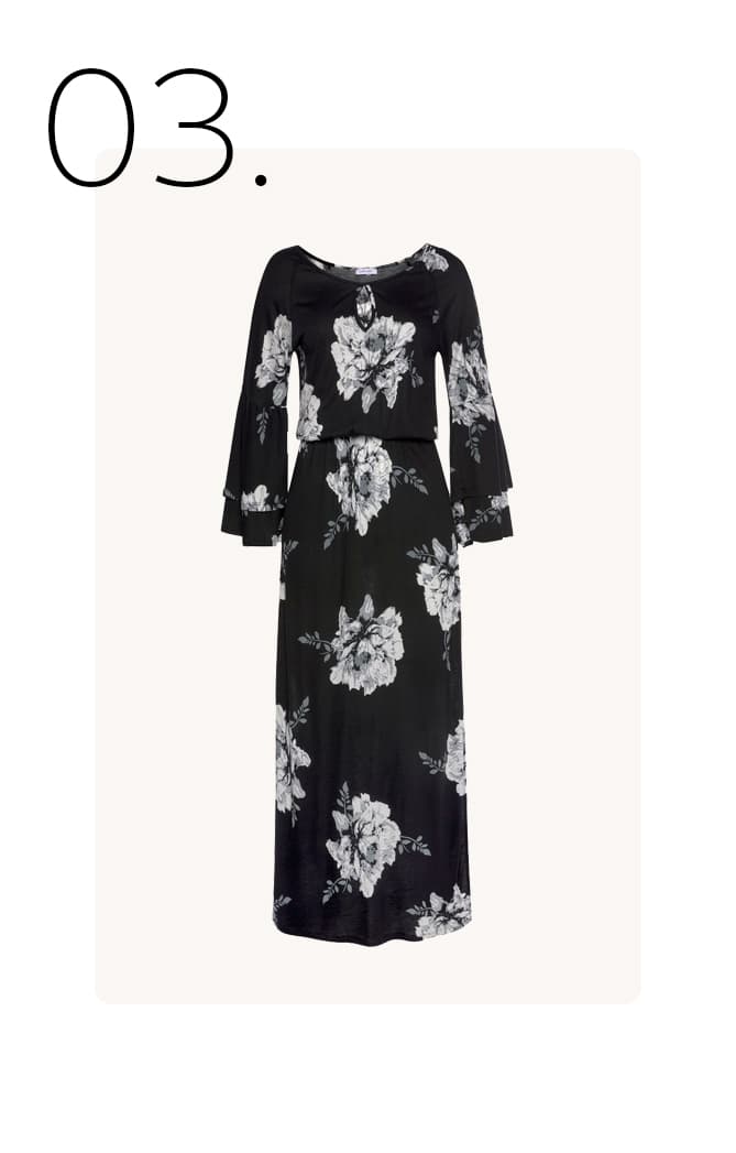 Maxi-jurk met bloemenprint
