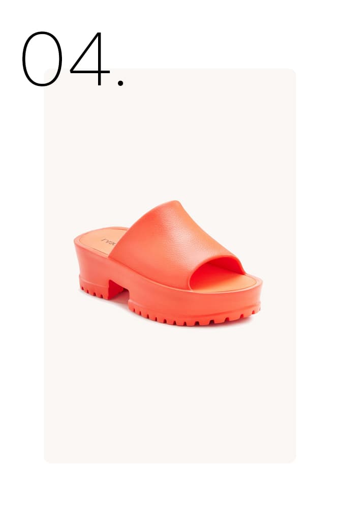 Mule slippers met plateauzool