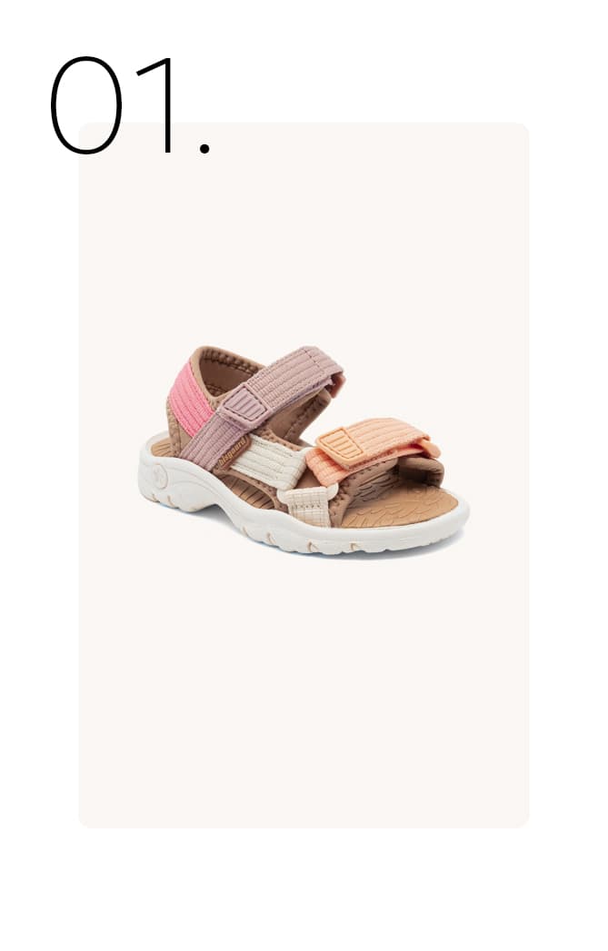 Klittenband sandalen