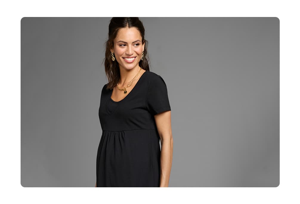 Vrouw in jurk