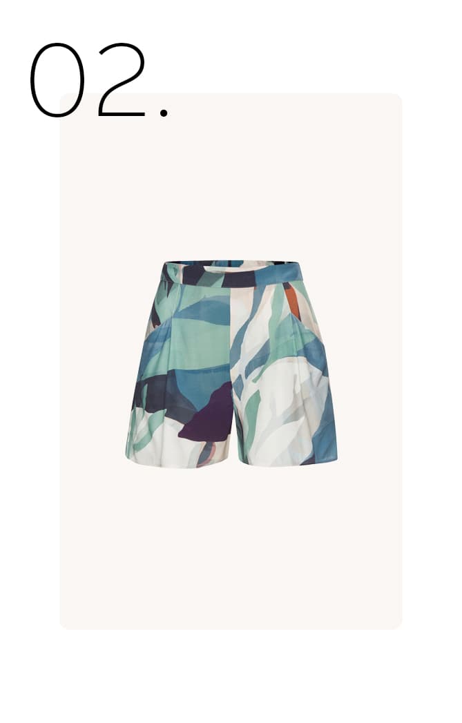 Short met alloverprint