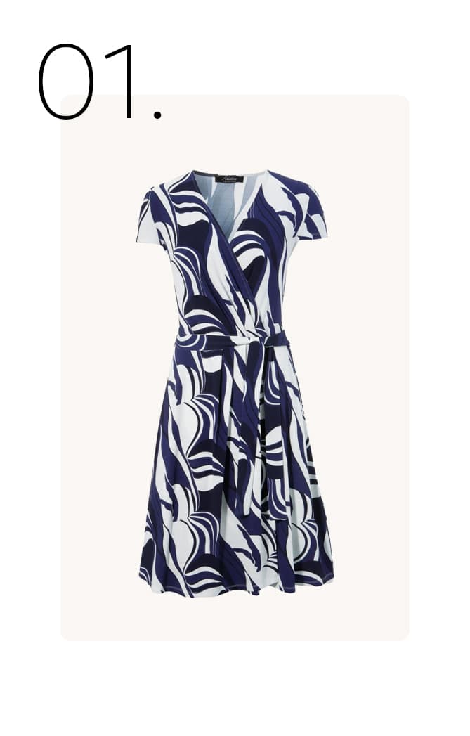 Jurk met grafische print
