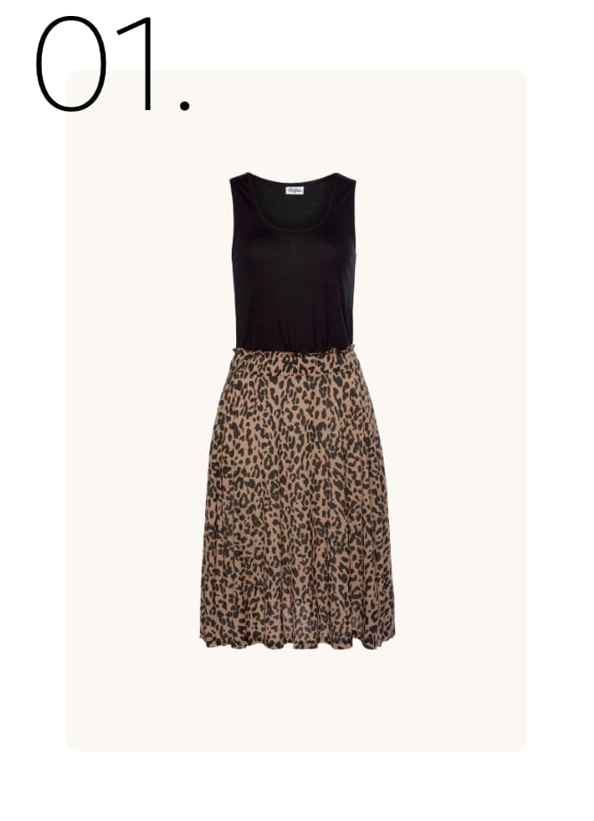 Jerseyjurk met tailleband