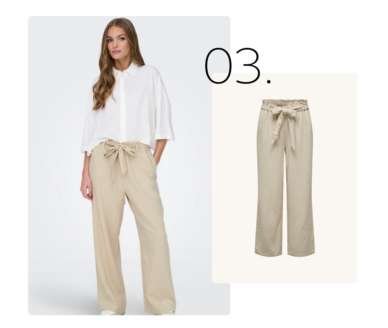 Linnen culotte