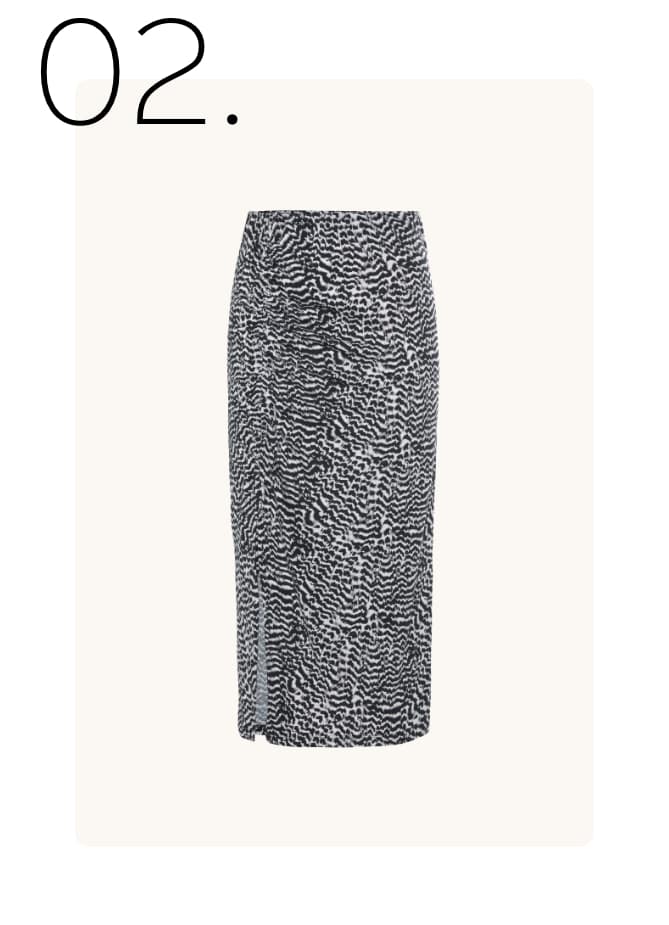 Midirok met plooien