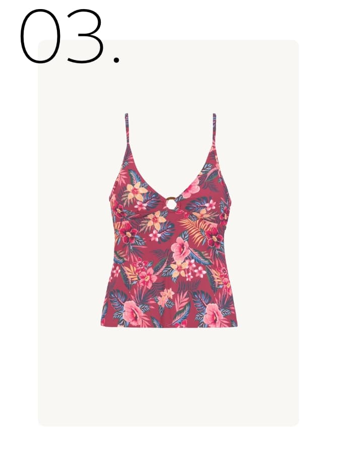 Tankini met bloemenprint