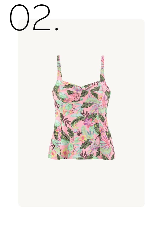 Tankini met bloemenprint