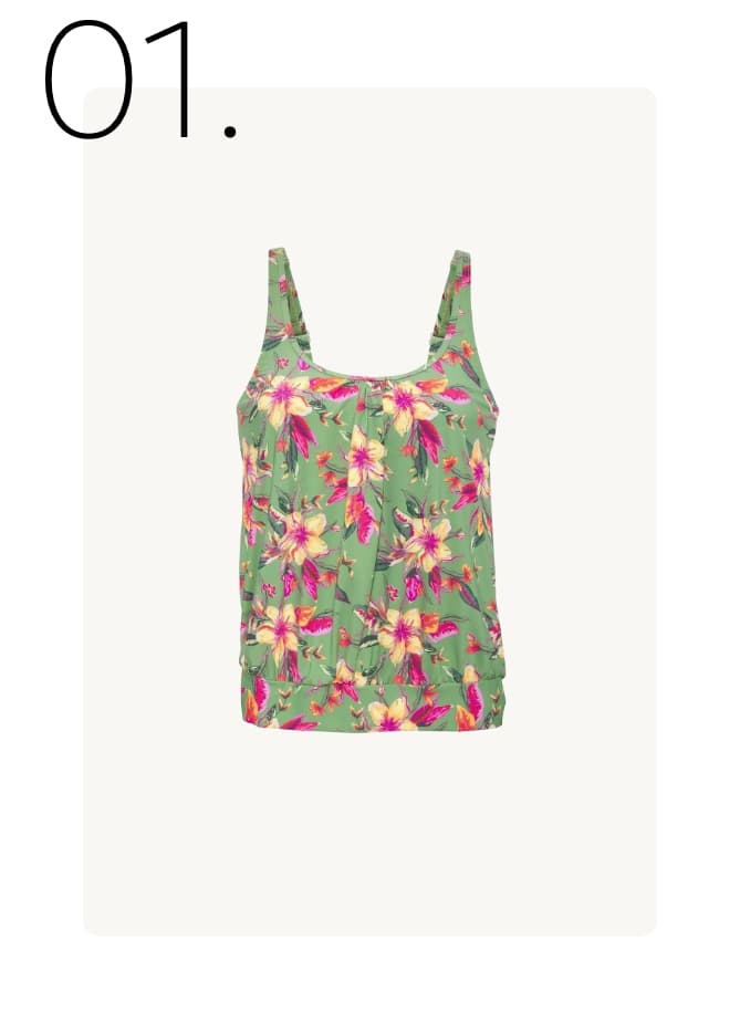 Tankini met bloemenprint