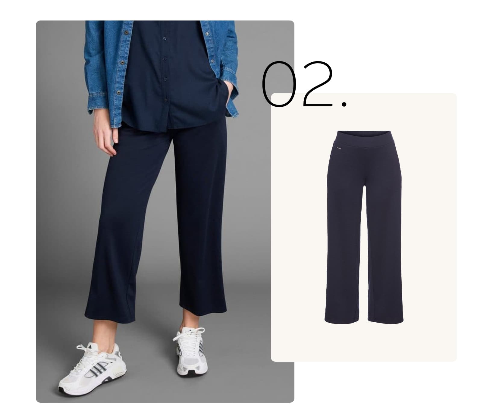 Culotte met sneakers