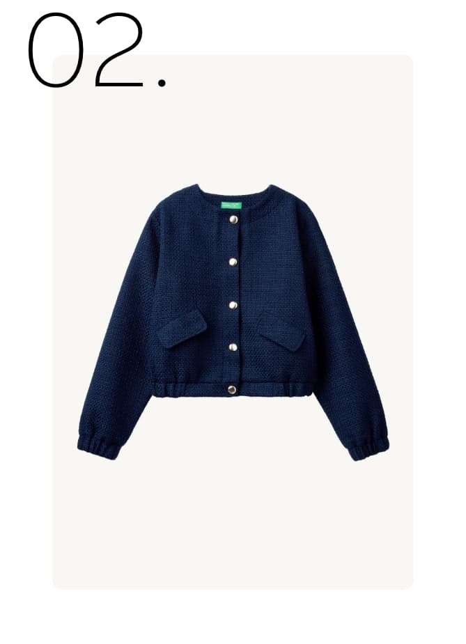 Chique jacket blauw