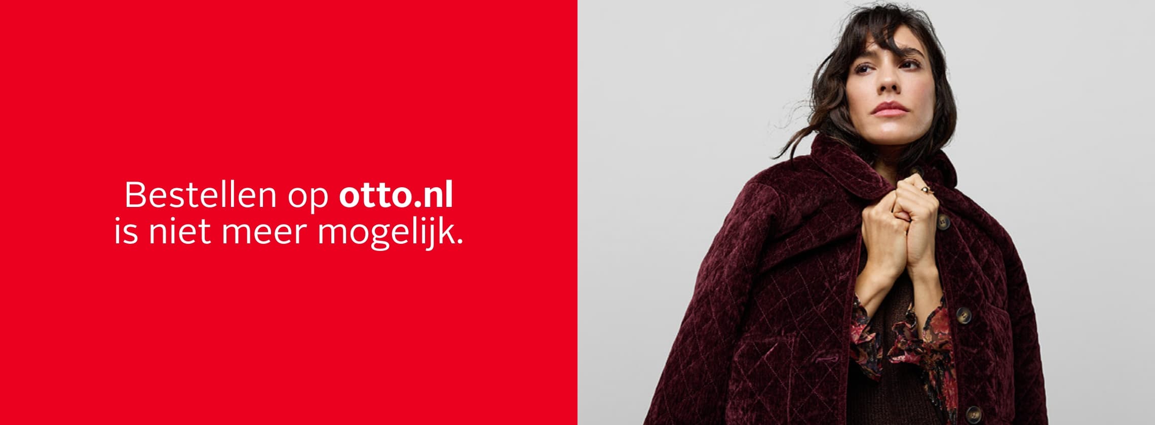 Bestellen op otto.nl is niet meer mogelijk